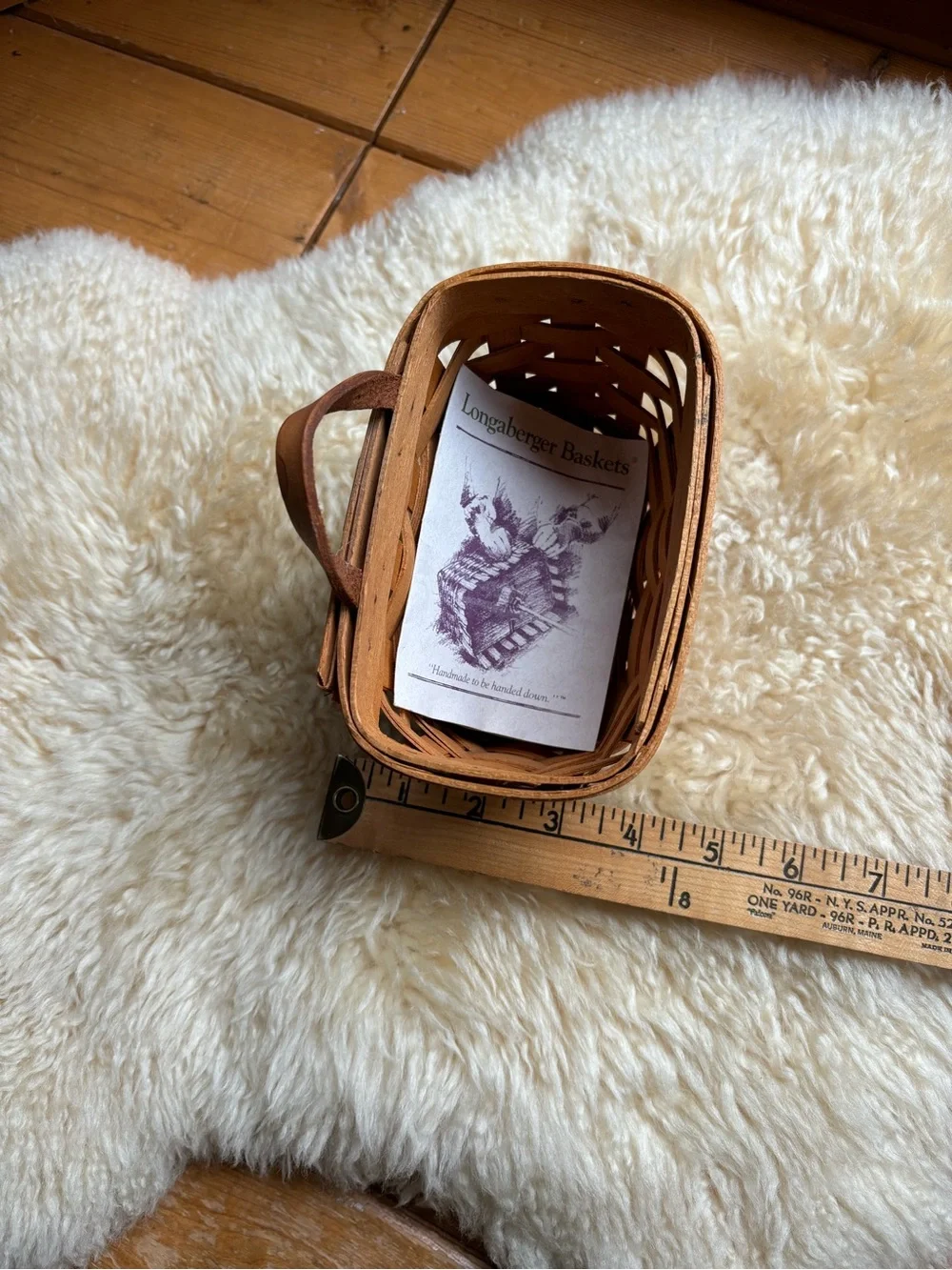 Vintage 90s Longaberger Basket